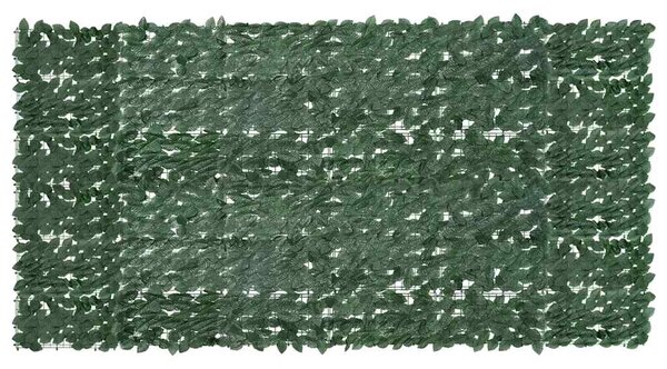 Balkonski zastor s tamnozelenim lišćem 300 x 150 cm - Zelena / 300 x 150 cm