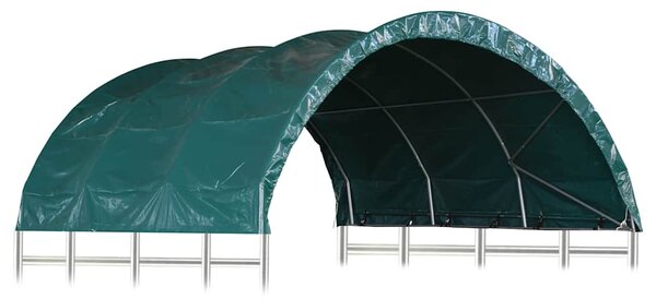 Šator za stoku PVC 3,7 x 3,7 m zeleni - Zelena