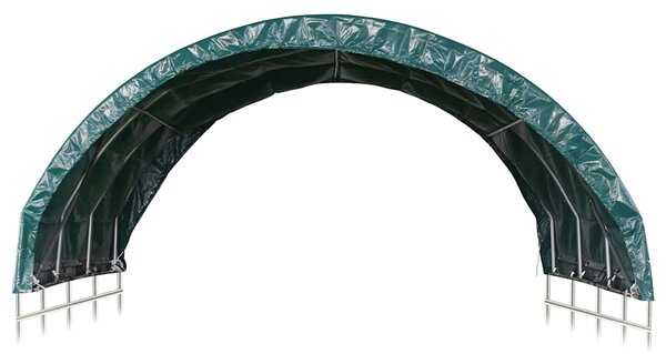 Šator za stoku PVC 3,7 x 3,7 m zeleni - Zelena
