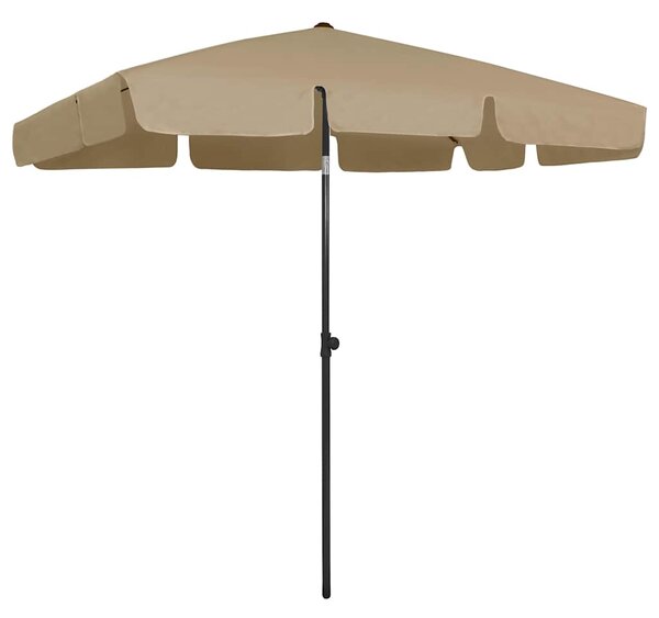 Suncobran za plažu smeđesivi 200 x 125 cm - Tupe / 200 x 125 cm