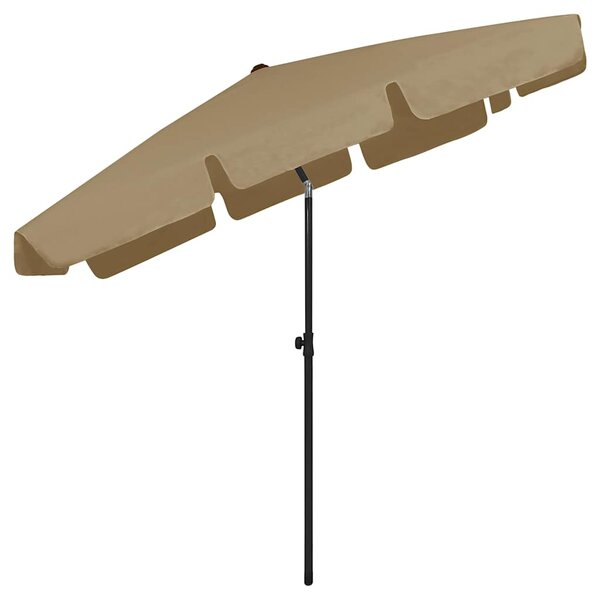 Suncobran za plažu smeđesivi 200 x 125 cm - Tupe / 200 x 125 cm