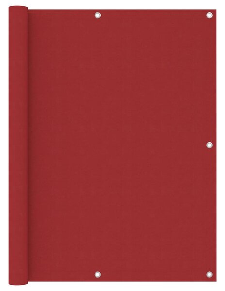 Balkonski zastor crveni 120 x 500 cm od tkanine Oxford - Crvena / 120 x 500 cm