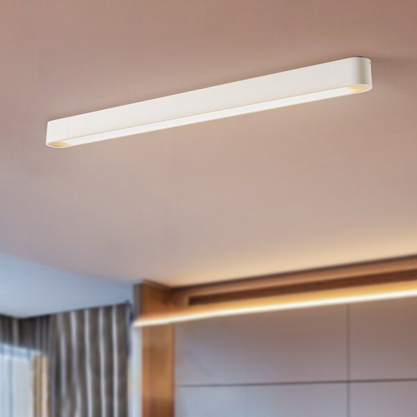 Nowodvorski Lighting Stropna svjetiljka Soft, 95 x 6 cm, bijela, aluminij, G13, Bijela, Dnevni boravak/blagovaonica, Metal