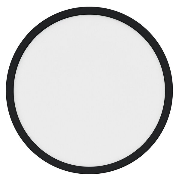Oja Smart LED stropna svjetiljka, crna, Ø 29 cm