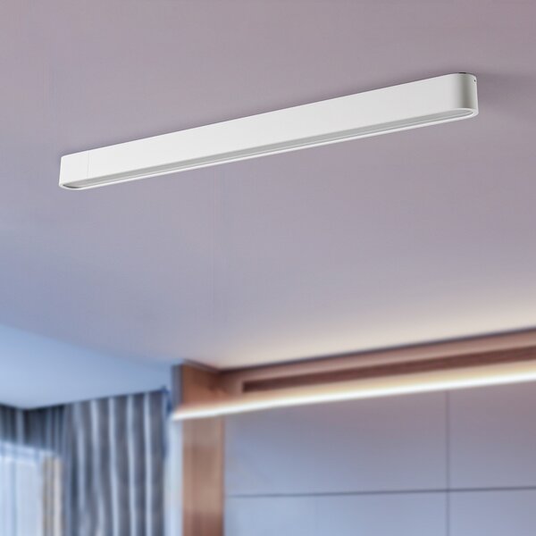 Nowodvorski Lighting Stropna svjetiljka Soft, 95 x 6 cm, bijela, aluminij, G13, Bijela, Dnevni boravak/blagovaonica, Metal