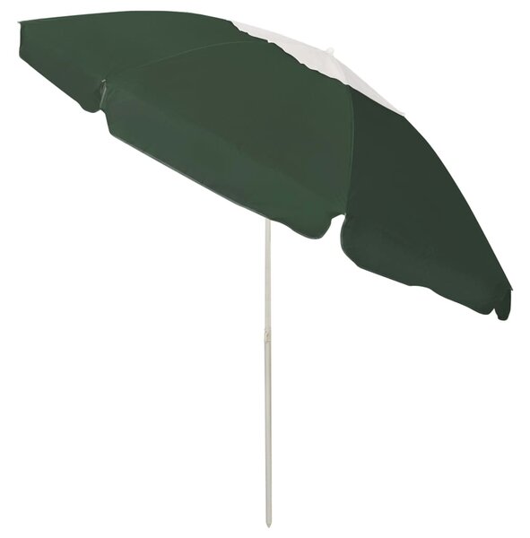 Suncobran za plažu zeleni 240 cm - Zelena / 240 cm