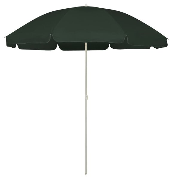 Suncobran za plažu zeleni 240 cm - Zelena / 240 cm