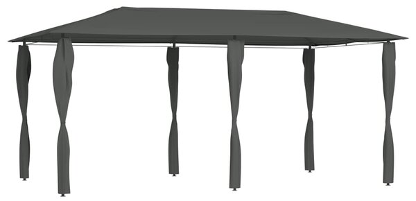 Sjenica s navlakama za stupove 2,98x5,3x2,59m antracit 160 g/m² - Antracitno siva / 2.98 x 5.3 x 2.59 m