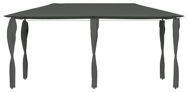 Sjenica s navlakama za stupove 2,98x5,3x2,59m antracit 160 g/m² - Antracitno siva / 2.98 x 5.3 x 2.59 m
