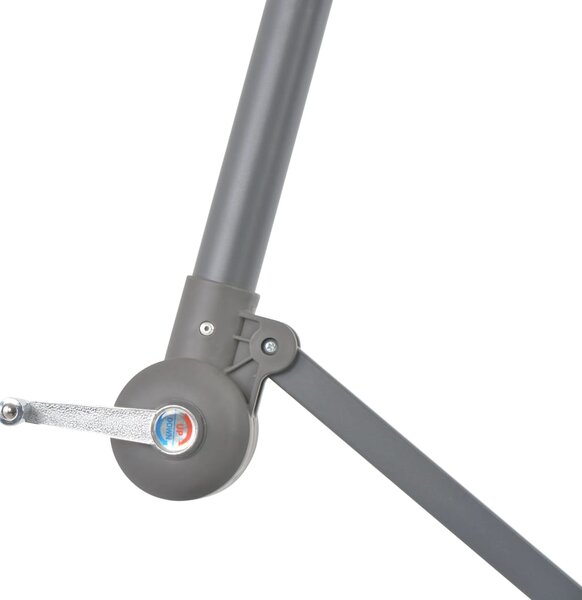 Konzolni vrtni suncobran s aluminijskim stupom 300 cm terakota - Smeđa / N/A