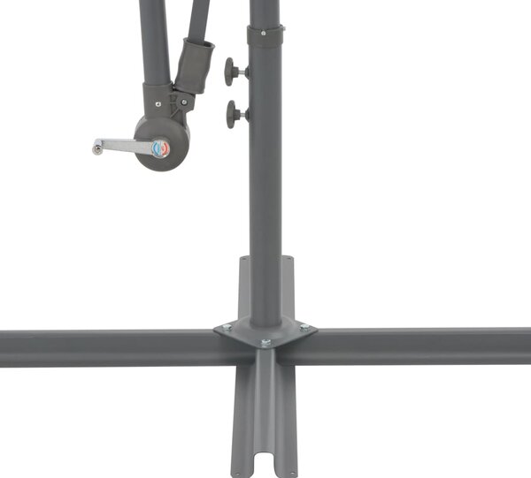 Konzolni vrtni suncobran s aluminijskim stupom 300 cm terakota - Smeđa / N/A