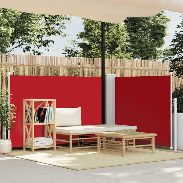Uvlačiva bočna tenda 100 x 600 cm crvena - Crvena / 100 x 600 cm