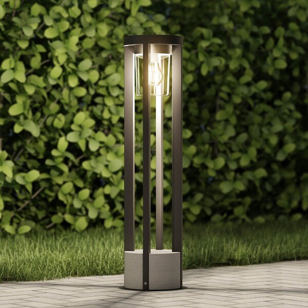 Lucande staza Overa, siva, metal, 68 cm, IP44, E27, prigušiva, Sivo, Metal
