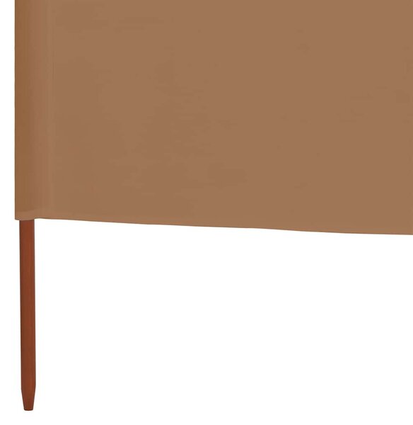 Vjetrobran s 9 panela od tkanine 1200 x 120 cm smeđe-sivi - Tupe / 1200 x 120 cm