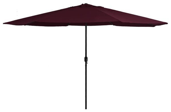 Vrtni suncobran s metalnim stupom 390 cm bordo - Crvena / N/A