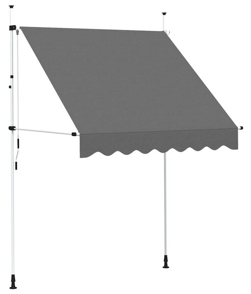 Tenda na ručno uvlačenje 200 cm antracit - Antracitno siva / N/A