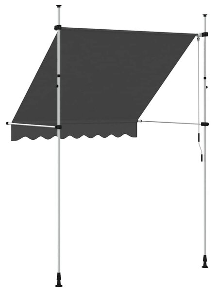 Tenda na ručno uvlačenje 200 cm antracit - Antracitno siva / N/A