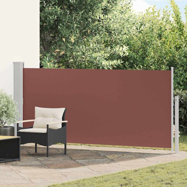 Uvlačiva bočna tenda 140 x 300 cm smeđa - Smeđa / 140 x 300 cm