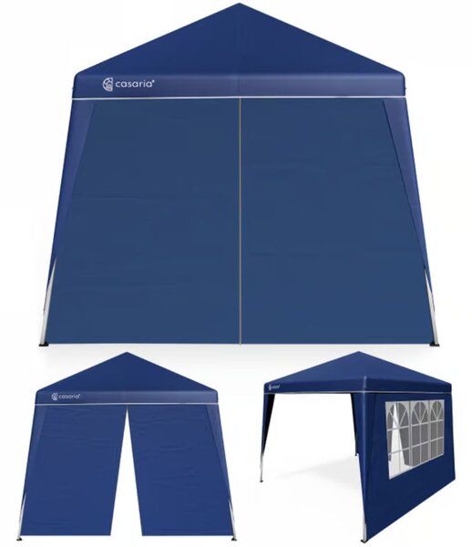 Party šator / paviljon CAPRI PLUS s 2 bočne stranice, 3×3 m, plava Casaria