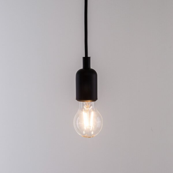 SELETTI Maman LED viseća lampa crna/prozirna 14 sp, prigušiva, Crno, Dnevni boravak/blagovaonica, Plastika