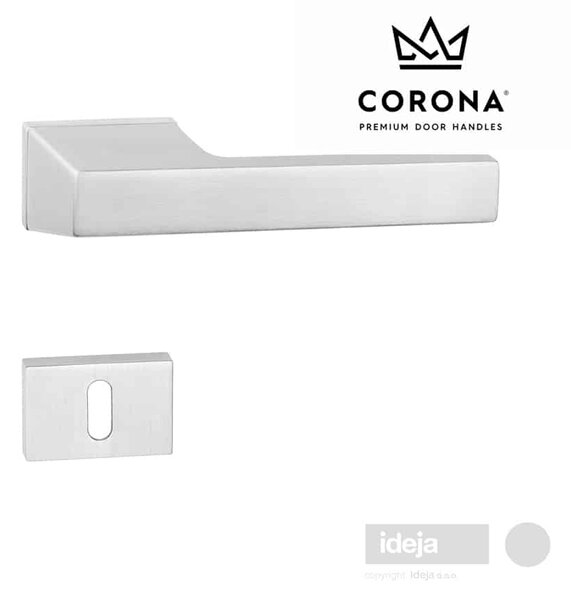 Kvaka Corona® Maxima RT krom mat <span>ključ, cilindar ili wc</span> Cilindar