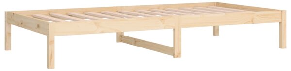 Dnevni krevet 90 x 190 cm mali masivna borovina - Smeđa / 90 x 190 cm