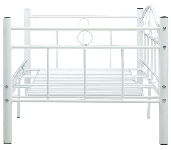 Okvir za dnevni ležaj bijeli metalni 90 x 200 cm - Bijela / N/A