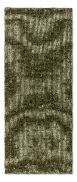 Kaki zelena staza jutena 80x200 cm Bouclé – Hanse Home