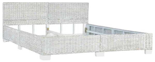 Okvir kreveta sivi od prirodnog ratana 180 x 200 cm - Siva / 180 x 200 cm