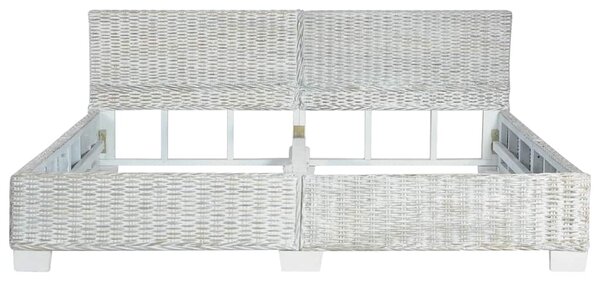 Okvir kreveta sivi od prirodnog ratana 180 x 200 cm - Siva / 180 x 200 cm