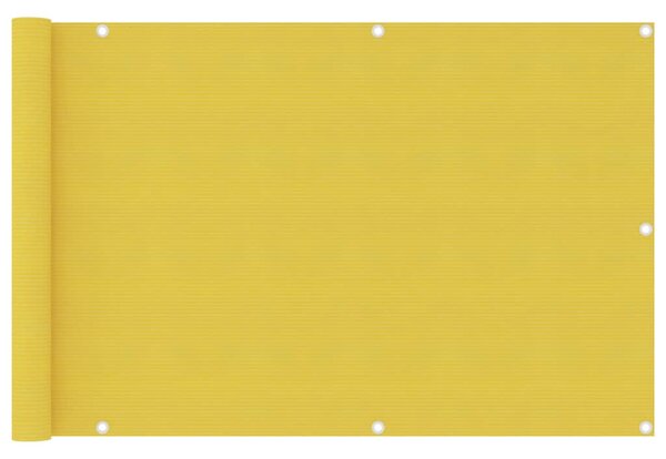 Balkonski zastor žuti 90 x 400 cm HDPE - Žuta / 90 x 400 cm