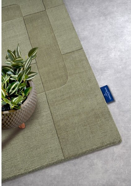 Zelena ručno rađena vunenia staza 80x250 cm Charlotte – Villeroy&Boch
