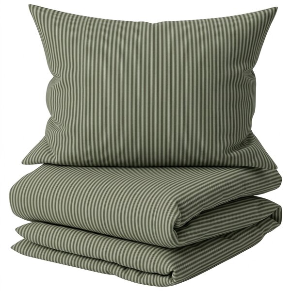 Pamučna posteljina SOFT STRIPES zelena Dimenzije posteljine: 70 x 80 cm | 140 x 200 cm
