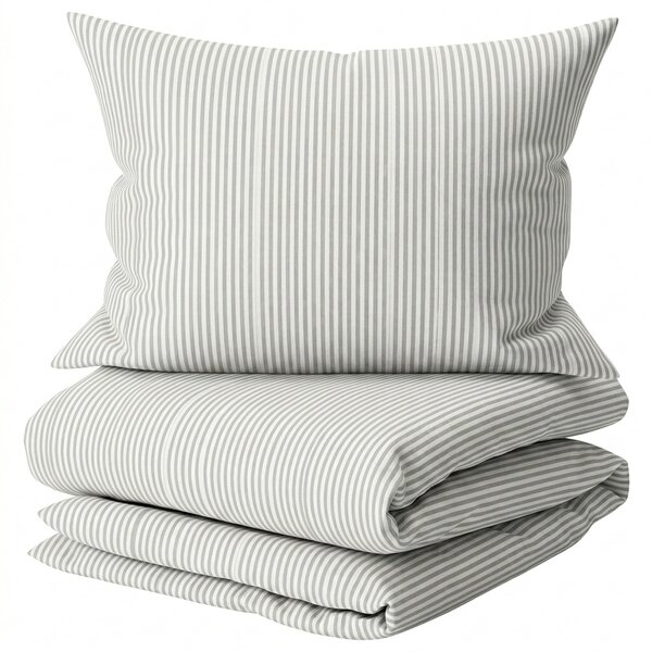 Pamučna posteljina SOFT STRIPES siva Dimenzije posteljine: 70 x 80 cm | 140 x 200 cm