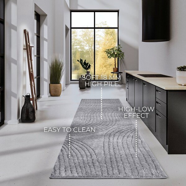 Siva staza 80x240 cm Pigment Light Grey – Elle Decoration