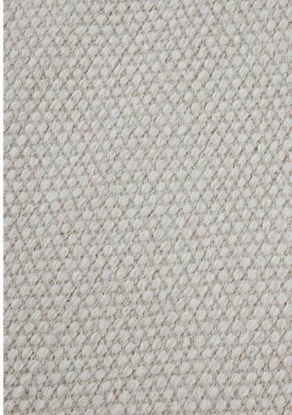 Krem ručno rađena staza od mješavine vune 80x200 cm Pradesh Natural White – Elle Decoration