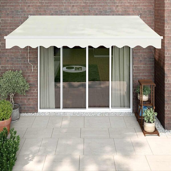 Tenda na uvlačenje krem 3 x 2,5 m od tkanine i aluminija - Krema / 3 x 2.5 m
