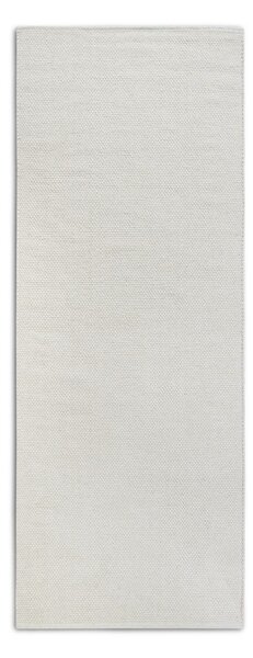 Krem ručno rađena staza od mješavine vune 80x200 cm Pradesh Natural White – Elle Decoration