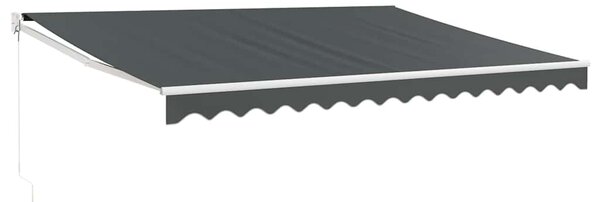 Tenda na uvlačenje antracit 4,5 x 3 m od tkanine i aluminija - Antracitno siva / 4.5 x 3 m
