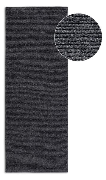 Tamno siva ručno rađena vunenia staza 80x200 cm Francois – Villeroy&Boch