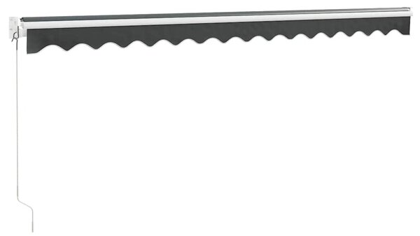Tenda na uvlačenje antracit 4,5 x 3 m od tkanine i aluminija - Antracitno siva / 4.5 x 3 m