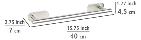 Mat držač za ručnike od nehrđajućeg čelika Wenko Orea Turbo-Loc®