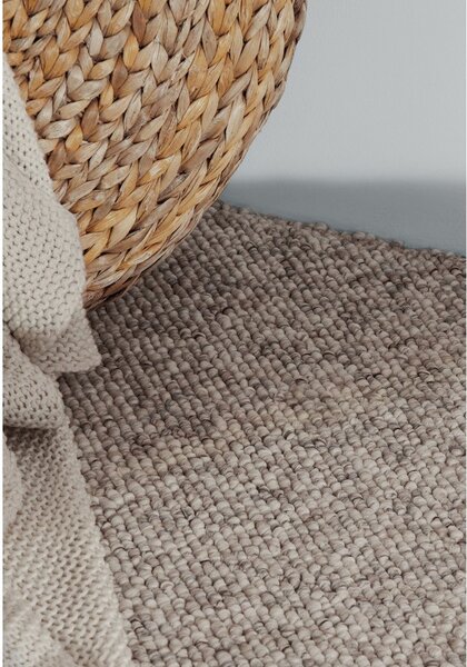 Siva/krem periva staza 80x240 cm Rocco Dark Cream – Elle Decoration