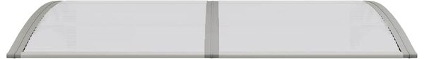 Nadstrešnica za vrata siva 150 x 75 cm polikarbonatna - Siva / 150 x 75 cm