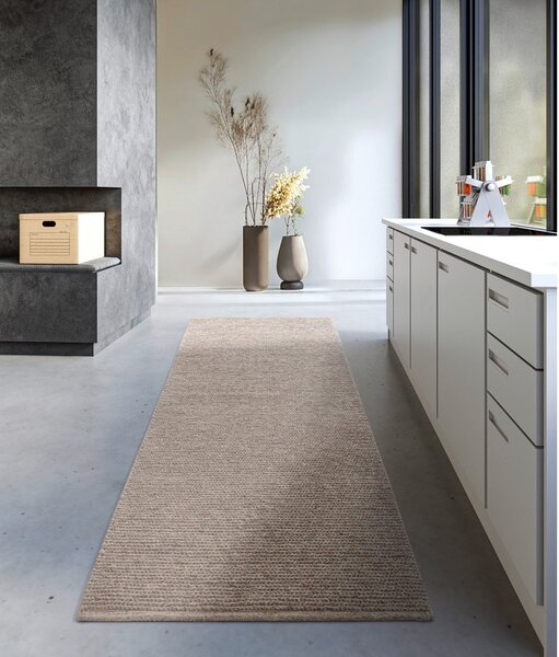 Svjetlo smeđa ručno rađena vunenia staza 80x200 cm Francois – Villeroy&Boch