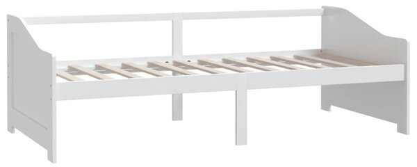 Trosjed / dnevni ležaj bijeli 90 x 200 cm od masivne borovine - Bijela / N/A