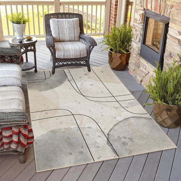 Siva/krem perivia staza 80x200 cm Simple Lines – Mila Home