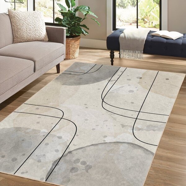Siva/krem perivia staza 80x200 cm Simple Lines – Mila Home