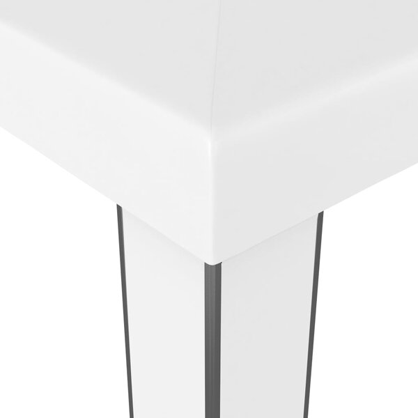 Sjenica s dvostrukim krovom 3 x 6 m bijela - Bijela / 3 x 6 m