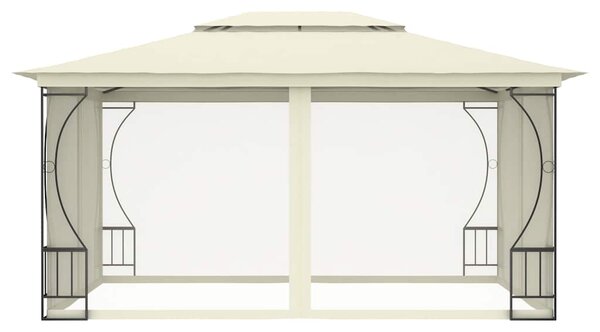 Sjenica s mrežama 300 x 400 x 265 cm krem - Krema / 300 x 400 x 265 cm